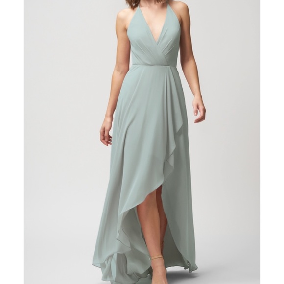 Jenny Yoo Dresses & Skirts - Jenny Yoo Ruffle Skirt Chiffon Gown